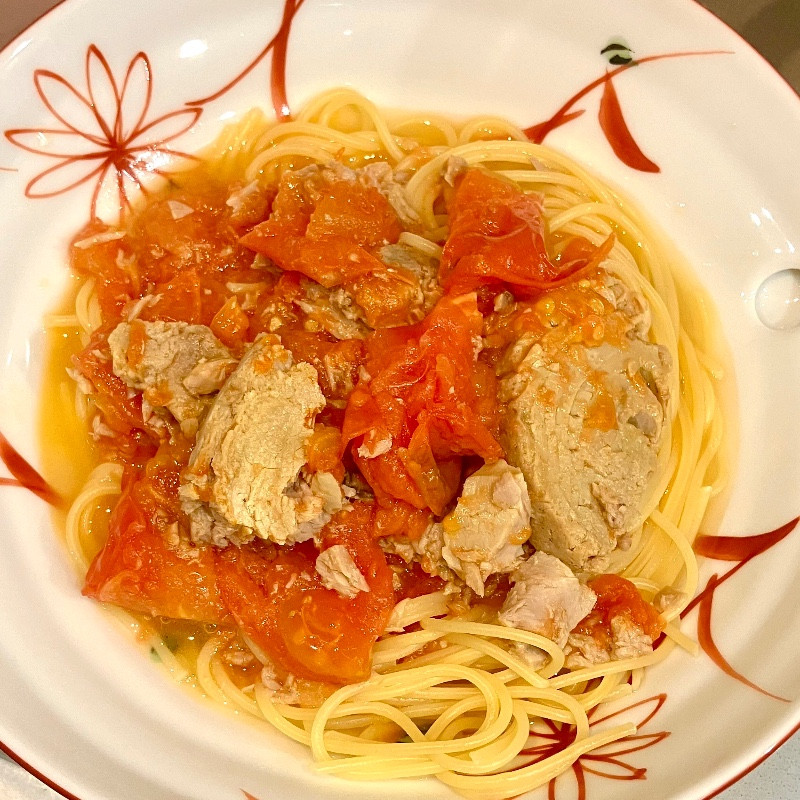 簡単！美味しい！トマトとツナのパスタのレシピ画像