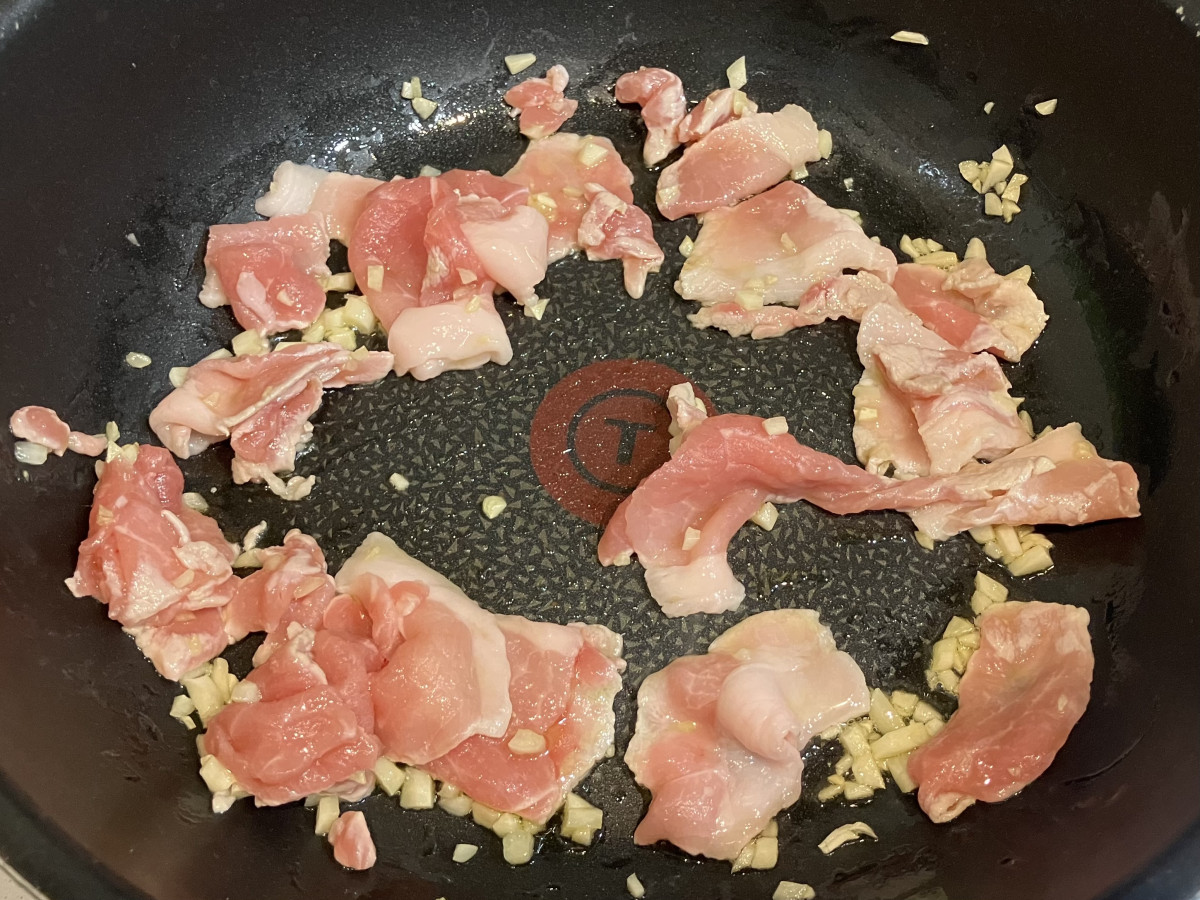 さっぱり美味しい！豚とキャベツのレモン醤油パスタの作り方ステップ2