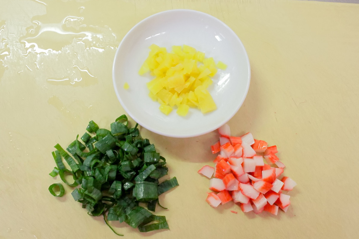 チュモッパ（韓国風おにぎり）の作り方ステップ1