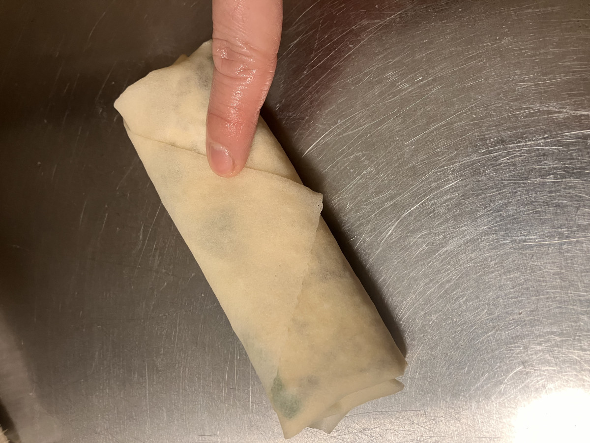 エビとチーズの春巻きの作り方ステップ3