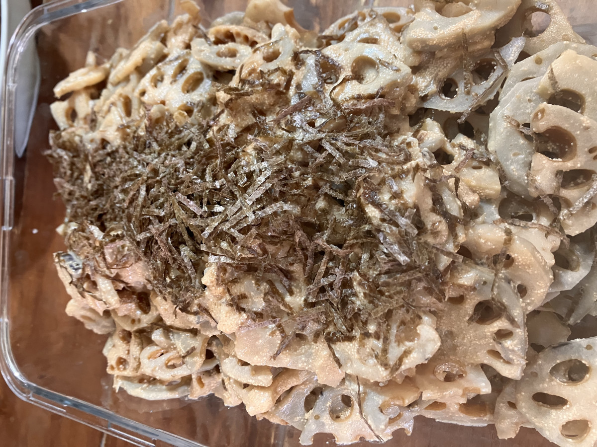 レンコン明太子クリーム和えの作り方ステップ4