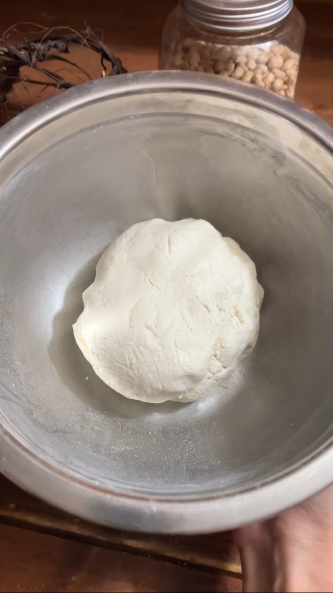 豆腐白玉ぜんざいの作り方ステップ1