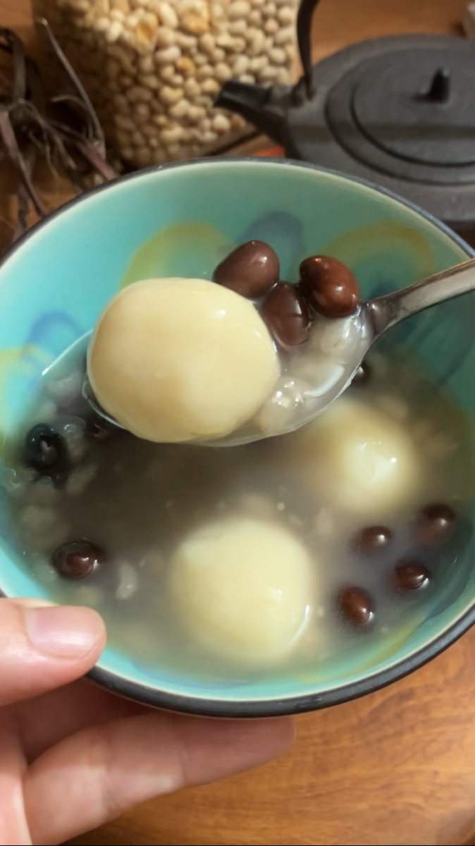 豆腐白玉ぜんざいの作り方ステップ3