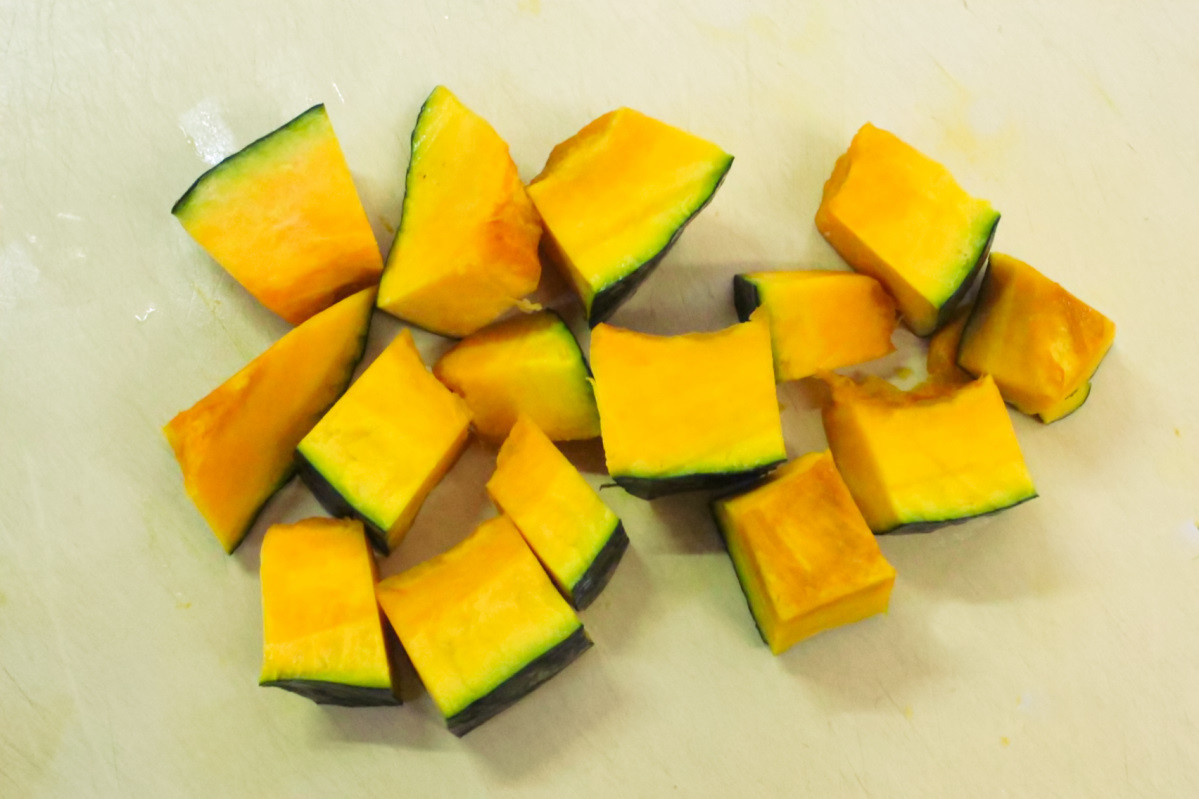 もちもちパンプキンスティックの作り方ステップ1