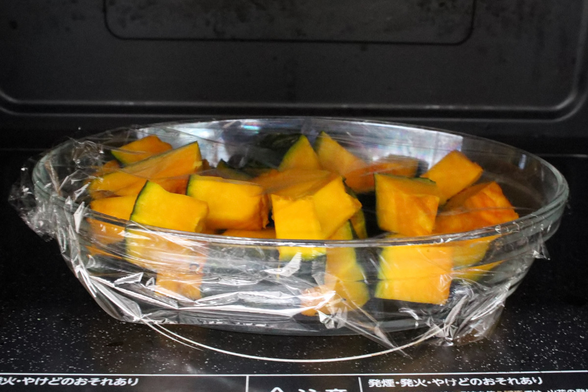 もちもちパンプキンスティックの作り方ステップ2