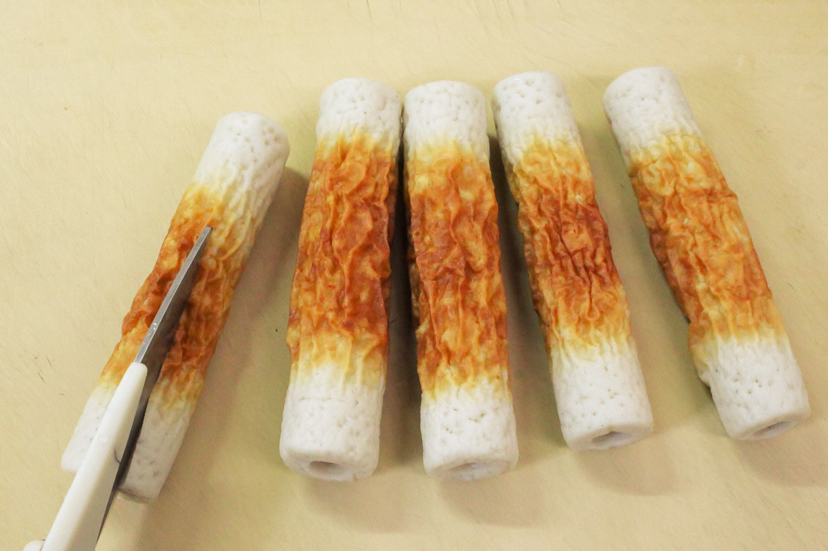 カリッふわっ♪はんぺん入りちくわの磯辺揚げの作り方ステップ1