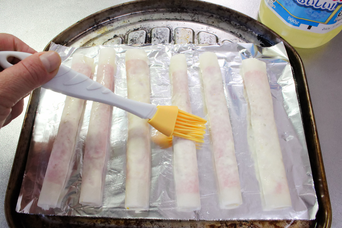 ベーコンスティック マスカルポーネソース添えの作り方ステップ3