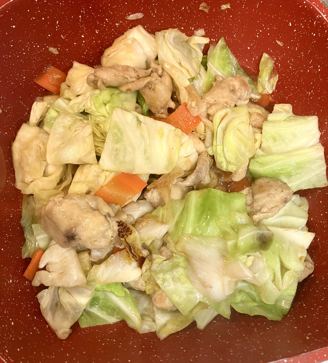 鶏と生姜の野菜炒めの作り方ステップ6