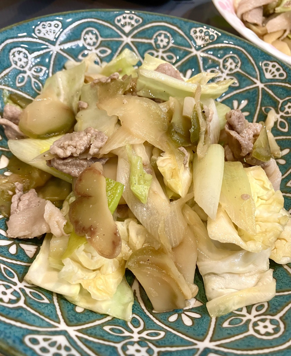 ザーサイと豚肉のピリ辛炒めの作り方ステップ6