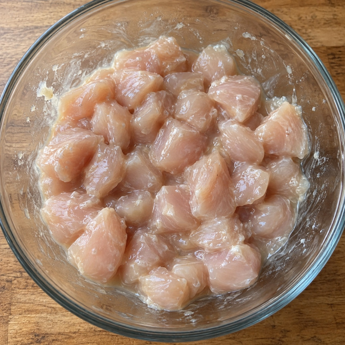 耐熱皿3分で下ごしらえ。鶏むねとかぼちゃのガパオ風炒めの作り方ステップ2
