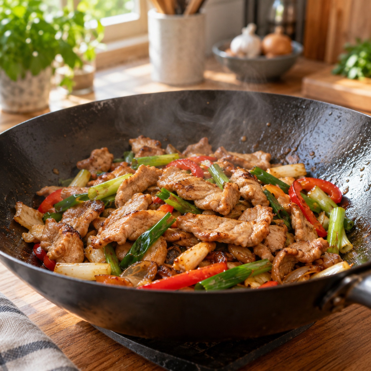 調味料3つで本格エスニック。豚こまとなすの炒めの作り方ステップ4