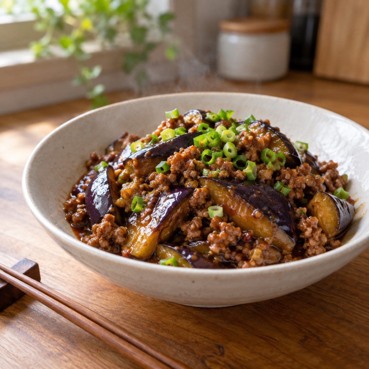 なす3本消費。豚ひき肉のピリ辛みそ炒めの作り方ステップ5